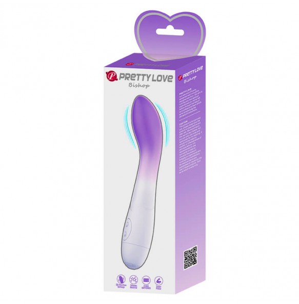 PRETTY LOVE - Bishop Wand Vibrator (Battery - Purple)